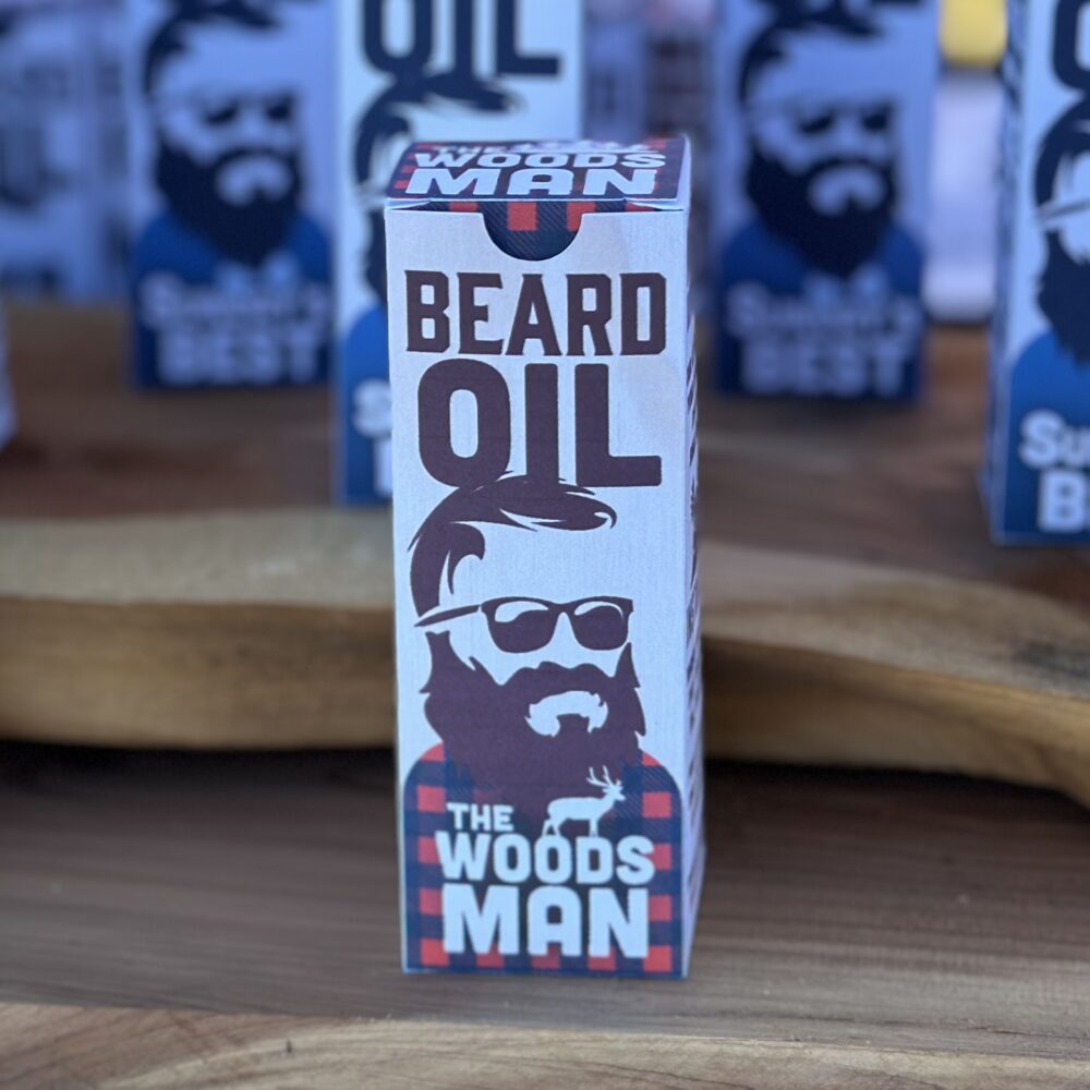 Merry Meadows handmade beard oil the Woodsman