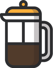 coffee French press icon