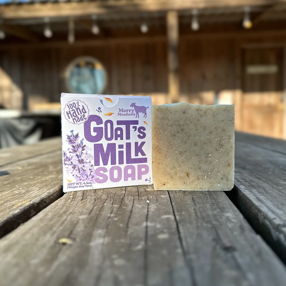 Merry Meadows Goat’s Milk Soap Lavender With Oat