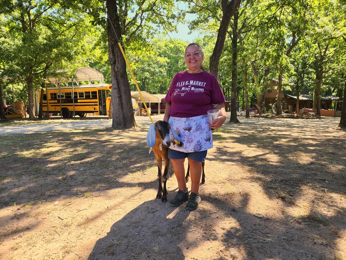 Merry And Jolene the Dairy Goat