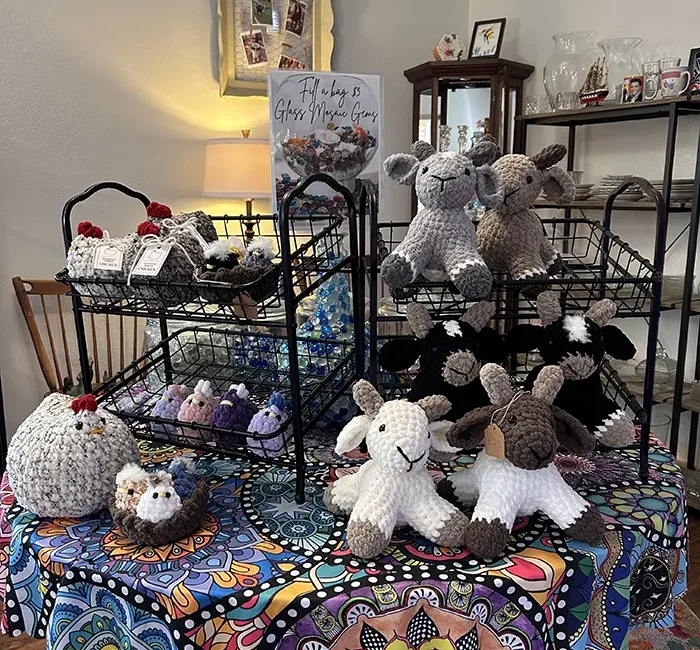 crochet-display-at-merry-meadows-farm-store